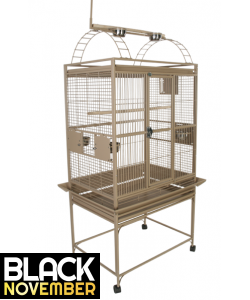 Parrot-Supplies Dakota Play Top Parrot Cage Stone